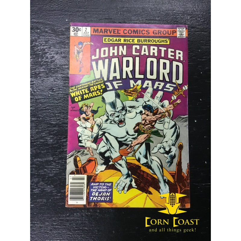 John Carter Warlord of Mars (1977 Marvel) #2 VF