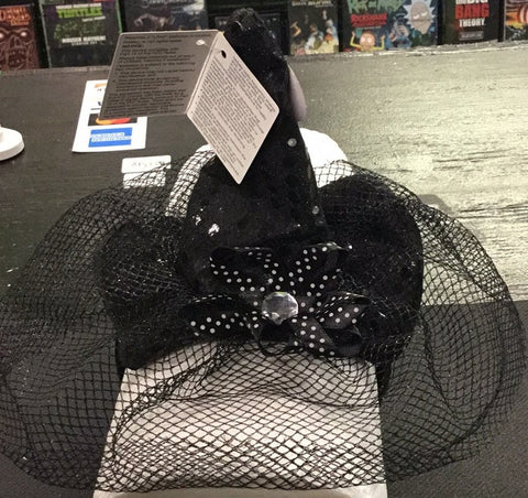 Black light up witch hat headband