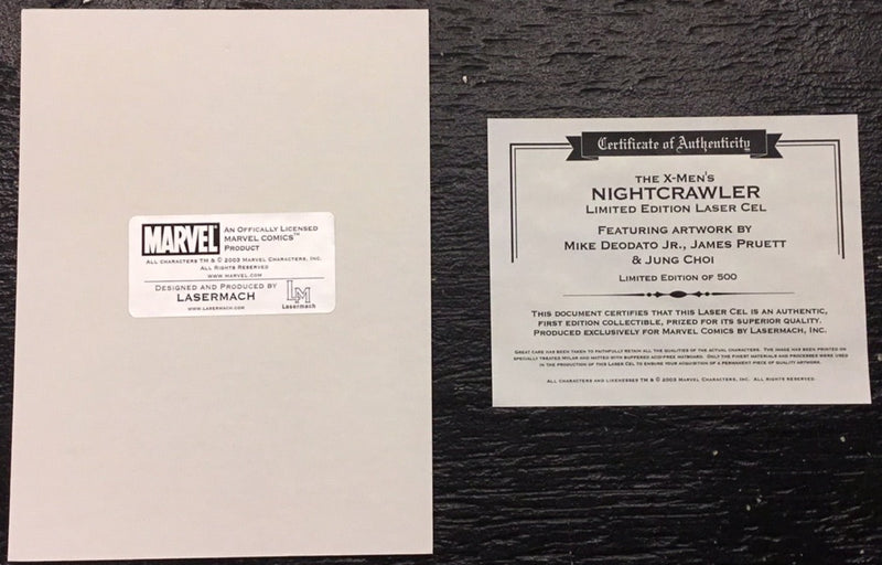 Limited Edition X-Men Nightcrawler laser cut cel