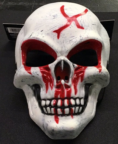 Bloody eyed and nose skull mask