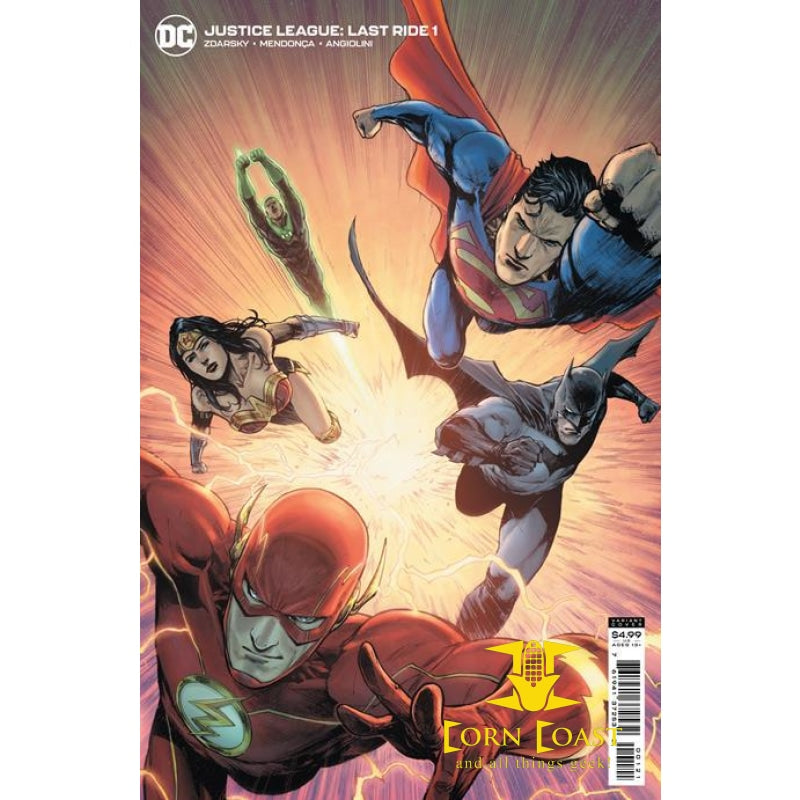 JUSTICE LEAGUE LAST RIDE #1 CVR B MIGUEL MENDONCA CARD STOCK