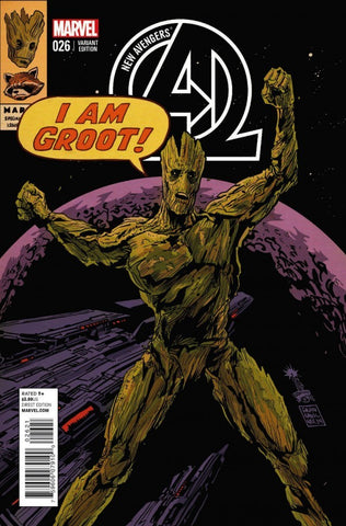 New Avengers (vol 3) #26 Rocket Raccoon and Groot Variant NM