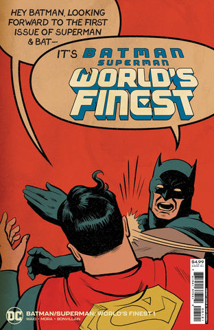 Batman/Superman: World's Finest #1 Cover F Incentive 1:25 Chip Zdarsky Batman Slap Battle Card Stock Variant NM