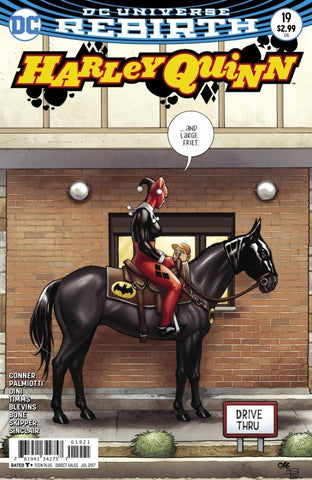 Harley Quinn Frank Cho Drive Thru Horse Variant (Rebirth) #19 NM