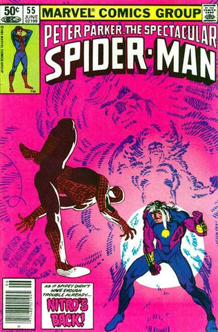 Peter Parker, The Spectacular Spider-Man (vol 1) #55 VF