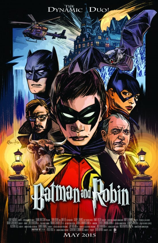 Batman and Robin #40 Harry Potter and the Sorcerers Stone Homage Movie Poster Variant Edition NM