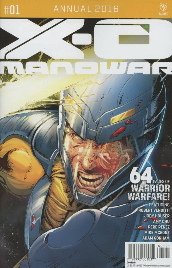 X-O Manowar Annual 2016 #1 Cover B Carnero NM