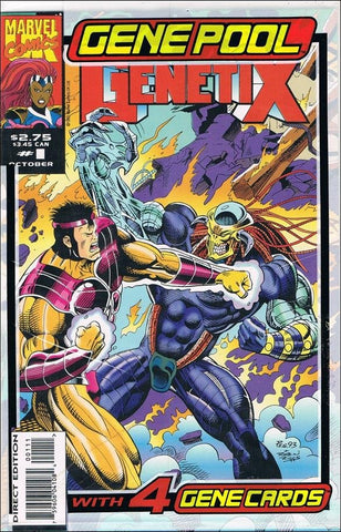 Genetix #1 Polybagged with Trading Cards NM