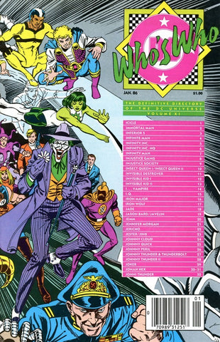 Who's Who: The Definitive Directory of the DC Universe 1985 #11 NM