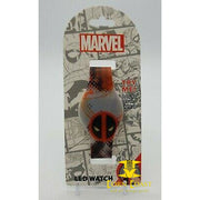 Marvel Comics Deadpool Logo Black Red White Rubber Strap LED