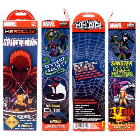 Marvel HeroClix: Superior Foes of Spider Man Booster - Corn Coast Comics