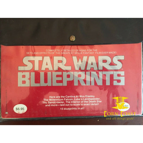 ORIGINAL Vintage 1977 Ballantine Star Wars 13x19 Blueprints 