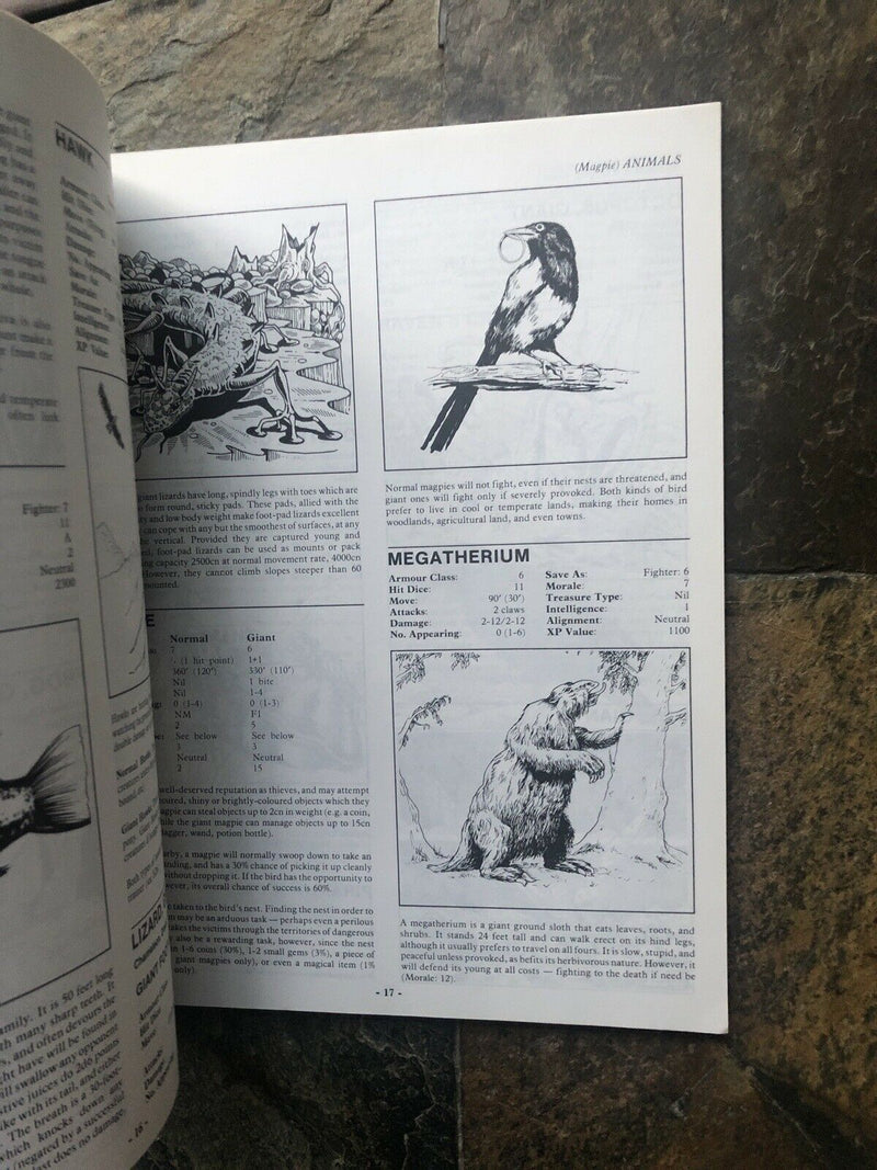 Dungeons & Dragons 1st Edition Accessory NM/UNUSED  CREATURE CATALOGUE 1986