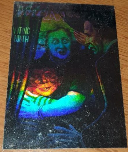 1992 Lime Rock MAD Magazine 2 sided Gold Hologram Vote Mad Trading Card