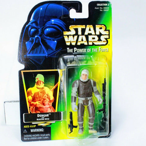 Star Wars The Power of The Force Dengar With Blaster Rifle Action Figure Kenner 3.75 Inch Figure