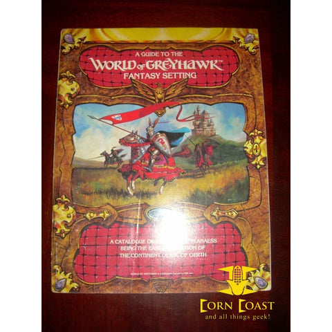 Used AD&D Greyhawk Adventures: Glossography & Guide to the World of Greyhawk - Corn Coast Comics
