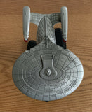 Franklin Mint Star Trek Pewter Die-cast Model USS Enterprise NCC-1701-D w/Stand