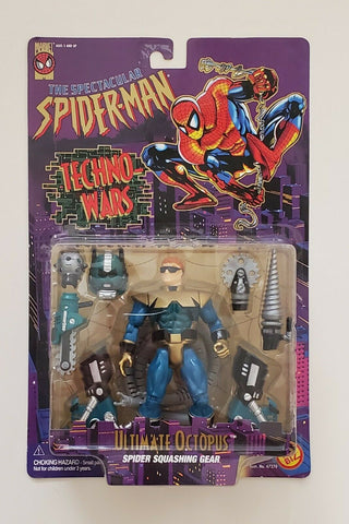 1996 Toy Biz Marvel Comics Spiderman Animated Techno Wars Ultimate Octopus NEW