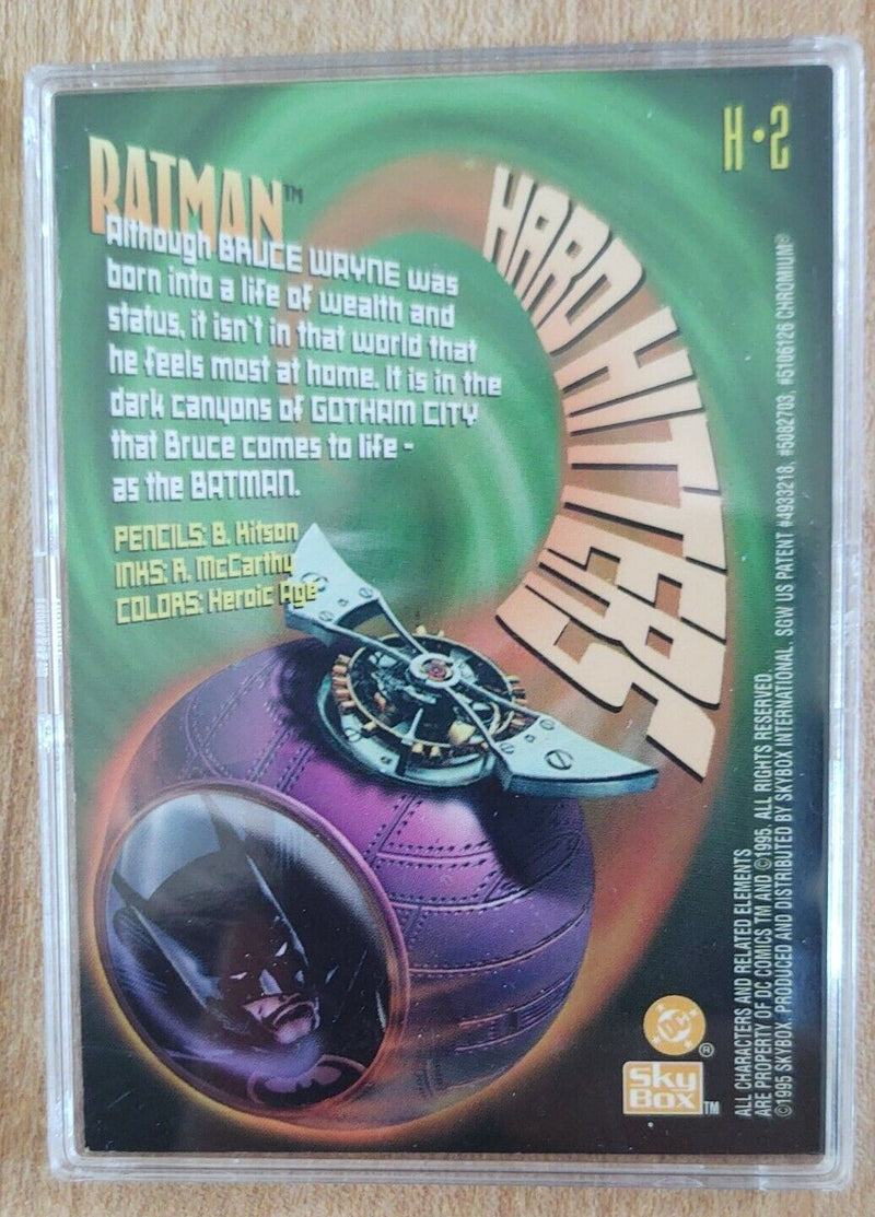 1995 SkyBox DC Legends Power Chrome Hard Hitters Batman #H-2