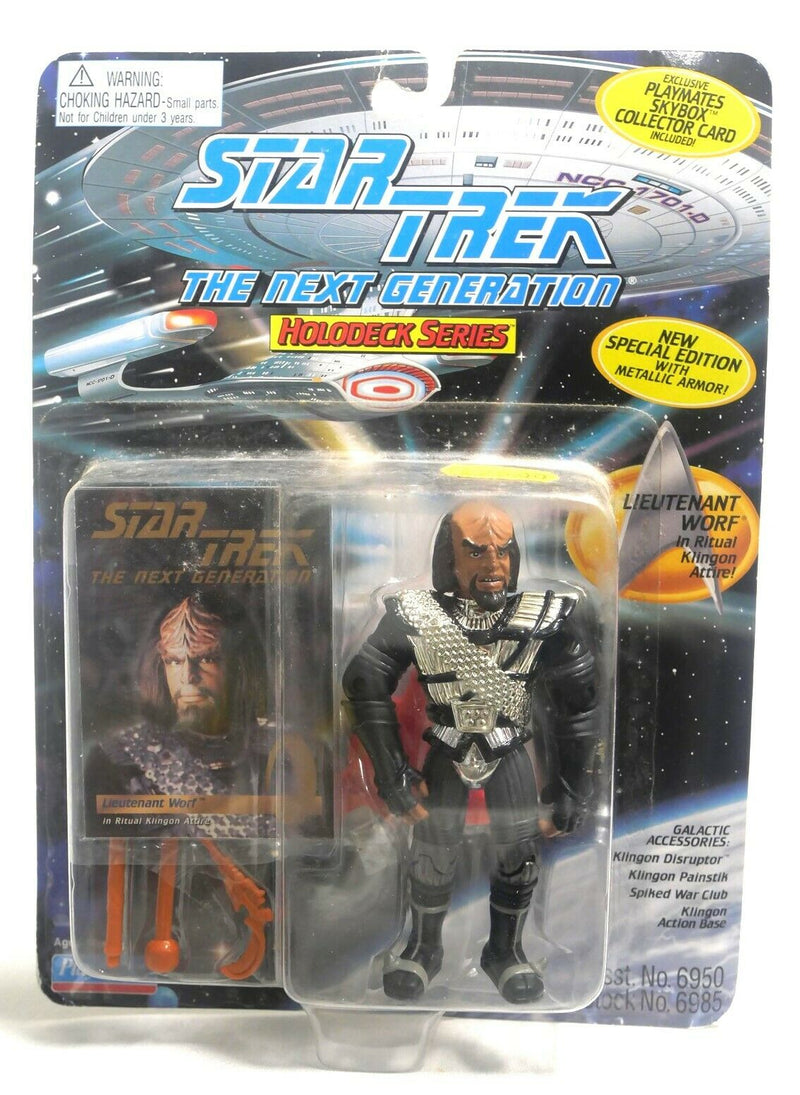 Star Trek Next Generation Worf Holodeck series Playmates 1995