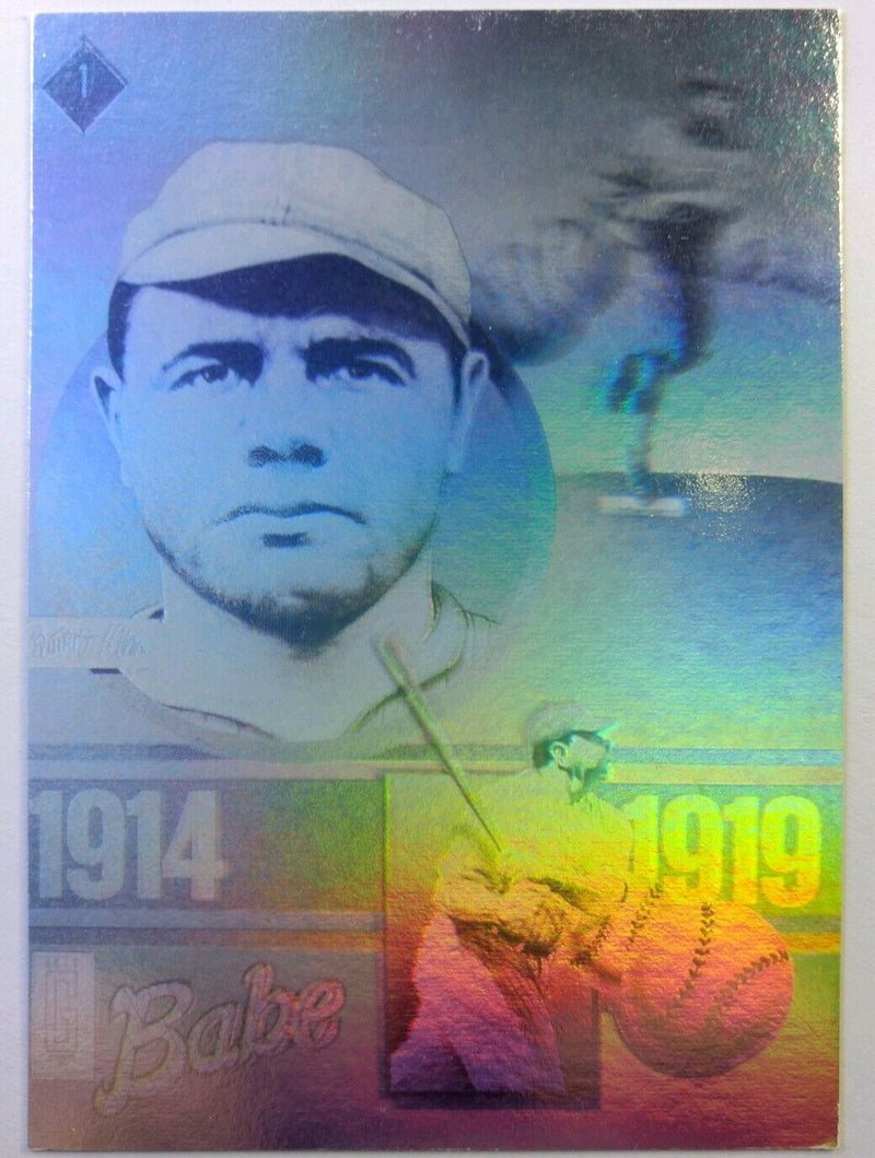 1992 Gold Entertainment The Babe Ruth Series Holograms Babe Ruth #1