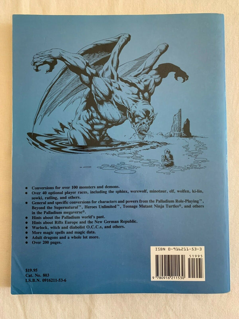 Rifts Conversion Book 4th Printing 1994 Cat. No. 803