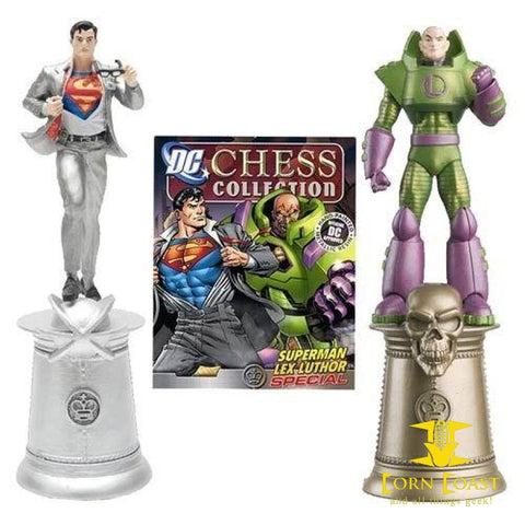 Eaglemoss DC Chess Collection Special 3 Clark Kent & Battlesuit Lex Luthor Kings - Corn Coast Comics