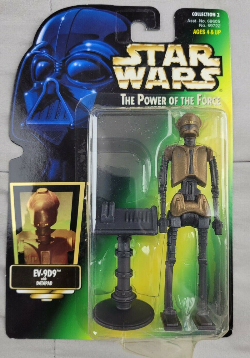 Star Wars Power of the Force 1997 EV-9D9 w/ Datapad POTF Kenner 3.75 Inch Figure