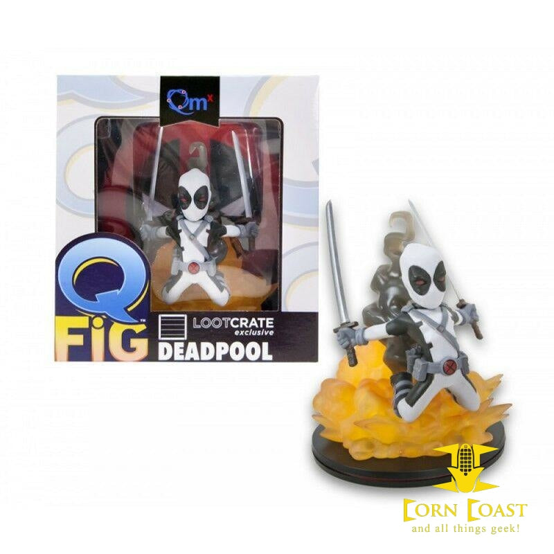 Q-Fig Figure - Deadpool X-Force Variant - Loot Crate Exclusive - New in Box  - Corn Coast Comics