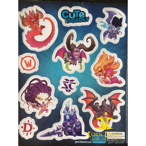 Loot Crate - Blizzard Entertainment Exclusive Cute But Deadly Magnet Set - Corn Coast Comics