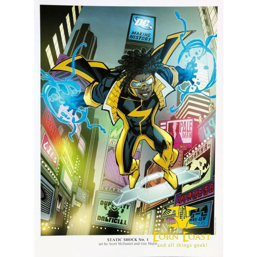SCOTT MCDANIEL STATIC SHOCK1 DC New 52 Portfolio Plate 2011 