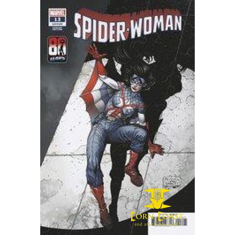 SPIDER-WOMAN #13 MCNIVEN CAPTAIN AMERICA 80TH VAR - Back 