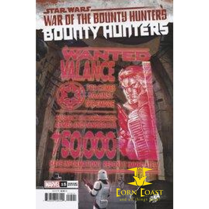 STAR WARS BOUNTY HUNTERS #15 WANTED POSTER VAR WOBH - Back 