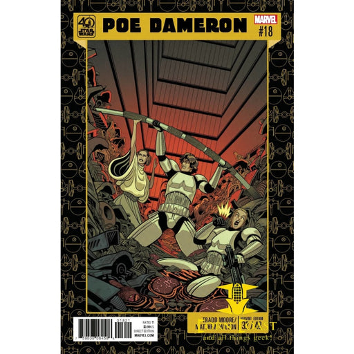 STAR WARS POE DAMERON #18 MOORE STAR WARS 40TH ANNIV VAR - 