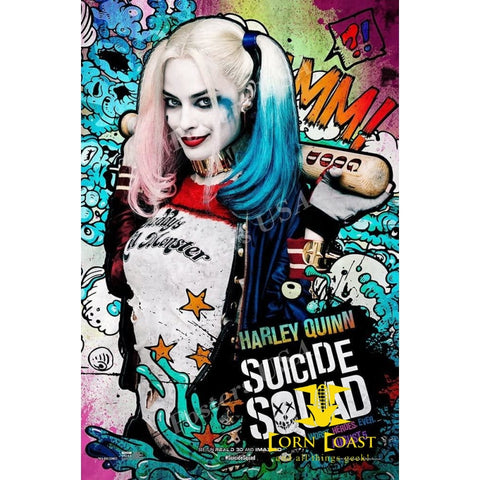 SUICIDE SQUAD Harley Quinn AMC Theaters MOVIE POSTER Card 