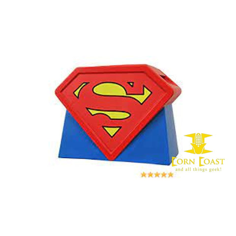 Superman logo ceramic cookie jar - Home & Garden