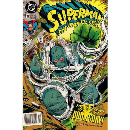 Superman: The Man of Steel #18 Newsstand Edition NM - Back 