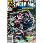 The Spectacular Spider-Man #132 Newsstand Edition VF - Back 