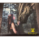 Woman and dragon square pillowcase - Novelties