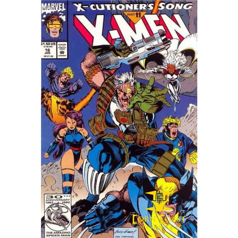 X-Men #16 NM with Archangel card (not pollybagged) - Back 